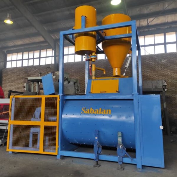 Round twin shaft mixer